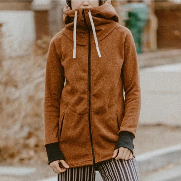 *SOLD*🧡DESO Supply Co•Wanderer Zip Hoodie•Terra Cotta Rust•Large🎉3xHP!🎉 - Picture 3 of 15